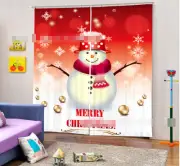 3D Snowman 35 Blockout Photo Curtain Printing Curtains Drapes Fabric Window AU