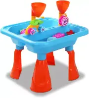 Water Table, 23Pcs Sandpit Toys Kids Pretend Play Set Toddler Sand Tables Baby A