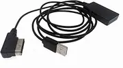 Fit for A-u-d-i A4 A5 A6 A8 Q7 AMI MMI 2G Port Media Interface Radio Stereo for A-u-d-io Input Car Bluetooth Wireless Module USB Cable Adapter(MMI 2G)