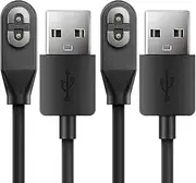 T Tersely (2 Pack) 1M/3.3Ft for Aftershokz Charging Cable,Magnetic Charger Cord Compatible for Shokz Aeropex AS800,Shokz OpenRun Pro,OpenRun,OpenRun Mini,OpenComm Bone Conduction Headphones