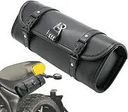 Motorcycle Tool Bag, Pocket Motorcycle Roll Bag Storage with Lock | Saddle Retro Saddle Access Handlebar Bag for Handlebar Fork