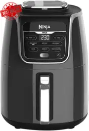 Ninja AF160ANZ Air Fryer Max XL 5.2L Grey Non-Stick Ceramic Crisp Cooker