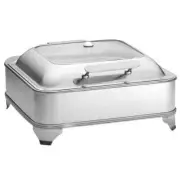 TableCraft CW40162 6 Qt. Electric Two-Third Size Chafer Dish w/ Holding Stand