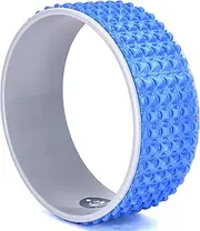 Present Mind Yoga Wheel - 13 x 5.1 inch - Ideal for Yoga Exercise and Practice - Hand Washable Stretcher - Roller - Durable - Deep Tissue Massage, Spinal Alignment - Back Popper Wheel - Blue