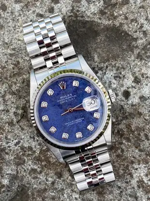 稀有極美品 尾期2004 勞力士 Rolex Datejust 16234王者 十方鑽+方納石 （已交流）