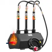 VEVOR Portable Propane Forge 3 Burner Farrier Forge 1427 Tool Knife Metal Forge