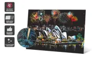 A3 Set Magic Scratch Art Light the City Painting DIY Kit Art Drawing Gift Option