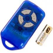 ATA Garage Door Remote Control PTX4 Blue Securacode Keyring - Various Options
