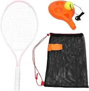 Tadill Kids Tennis Rackets Training Set Ball with String Equipment for Beginners Portable Tennis Practice Kit for Garden