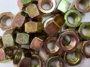 7/16-14 HEX NUT GRADE 8 YELLOW ZINC - 25 PER PACK