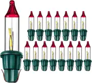 Christmas Replacement Mini Light Bulbs, 3.5 V Incandescent Bulbs Clear F