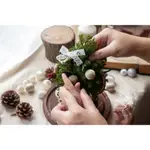 【艾伊蒔花AIYI FLORAL DESIGN】永生聖誕小樹鐘罩 | 親子手作材料包 | 聖誕樹裝飾DIY | 聖誕禮物
