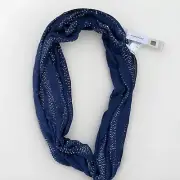 NWT TOMMY BAHAMA Sequin Stripe Lightweight Infinity Scarf Blue Voile $58