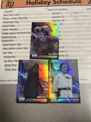 2024 star wars chrome Refractor Lot Thrawn Reva XI’AN