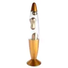 NNEDSZ Gold Metallic Magma Motion Lamp