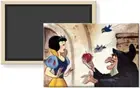 Snow White Witch w/ Poisoned Apple Vintage Book Image Fridge Magnet 2 x 3 Rigid
