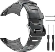 [patrohoo] Suunto Core Strap, Rubber Replacement Watch Band for Suunto Core SS014993000