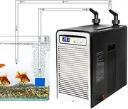 Aquarium Water Cooler, Fish Tank Chiller Silent Cultivation Equipment, Water Hydroponics Fish Pond Marine and Grow Tent Tank, Regularly Clean The Filter to Keep The Cooling Effect 250L