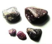 100cts river worn Ruby Sapphire specimen rough India # 10