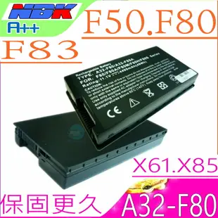 ASUS 電池-華碩 F50，F50GX，F50A，F50S，F50SF，F50SL，F50SV，F50SV-X1，A32-F80H，F51B1000，A32-F80，A32-F80A，X61，X61W，X61S，X61GX，X61SL，X61Z，X80，X80Le，X80N，X82，X82S，X85C，X85L，X85S，X85SE，F80，F80A，F80H，F80CR，F80L，F80Q，F80S，F81，F81E，F81S，F83，F83CR，F83SE，F83VD，F83VF