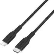 Comsol 1.2m Recycled USB-C to Lightning Cable Black