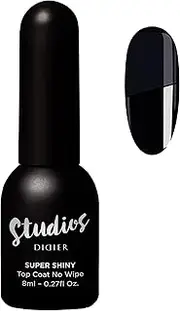 Didier Lab - Premium Top Coat Gel Nail Polish Super Shiny - No Wipe Gel Top Coat - High Gloss - Clear Top Coat Nail Polish - Soak off Gel Polish - Top Coat Gel Nail Polish - UV LED Lamp - Long Lasting