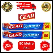 Glad Go-Between Freezer Film, Separates Frozen Foods and Prevents Sticking, 50 M