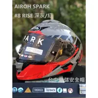 在飛比找蝦皮購物優惠-【實體店面 台中倉儲安全帽】【AIROH SPARK #8 