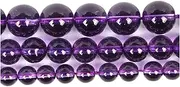 [DBTTA] XC Natural Stone Beads Piezo Amethyst Charm Round Loose Beads for Jewelry Making Needlework Bracelet DIY Strand 4/6/8/10/12 MM T81 (Color : H7369, Item Diameter : 8mm About 48 pcs)