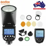 Godox V1-N TTL Round Head Flash Speedlite + XPRO-N Trigger for Nikon + AK-R1 Kit