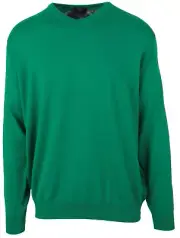 PAUL & SHARK YACHTING Men's Sweater Jumper Pullover V-Neck 2XL Wool COOL TOUCH