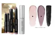 Bobbi Brown Mini Shadow Set Dusty Mauve Golden Pink+Mascara CITY STROLL 3 pc NIB