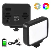 RGB LED Video Light 2500-9900K Dimmable Photography Fill Light 5200mAh Battery