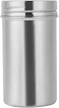 304 Stainless Steel Sealed Food Storage Jar Portable Tea Coffee Beans Container Easy for Travel Outdoor and Camping(L)