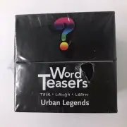 Word Teasers Urban Legends Card Game TALK LAUGH LEARN Ages 12+ NEW SEALED
