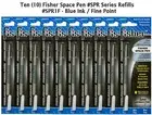 Ten Fisher Space Pen #SPR1F - Blue Ink / Fine Point Refills / Also Fits Parker