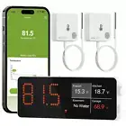 Wifi Freezer Thermometer Alarm with Digital Monitor Hub, App and Email Alerts, 2