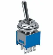 Sub-Mini Toggle Switch DPDT Center Off 3 Amp