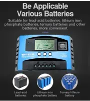30A 12V/24V Solar Panel MPPT Regulator Charge/Discharge Controller AUTO