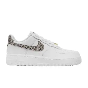 Nike 休閒鞋 Wmns Air Force 1 LX 女鞋 男鞋 白 卡其 AF1 籃網格 DZ2709-100