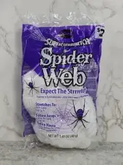 Fun World White Spider Web 165Sq Ft Stretch Halloween Decor Indoor OutDoor NEW