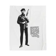 Black Panther Leader ActivistHome Decor Huey P Newton Tribute Cozy Throw Blanket