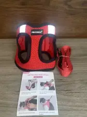 Cat Harness and Leash for Walking Escape Proof, Adjustable - Small Dog Color Red