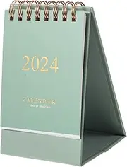 Homoyoyo 2024 Desktop Calendar - Small Standing Calendar for Home & Office - Monthly Planner with Ample Space for Notes for Organizing Your Year at Work or Home