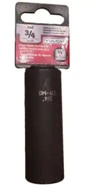 Vulcan Deep Impact Socket - 1/2" Drive - SAE - 3/4" - 6 Point