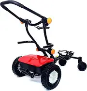 CaddyTrek R2 Smart Robotic Electric Golf Cart Bag Follow Caddy Remote Buggy Trolley (Apple Red)