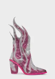 [Club Exx] Sheriff Shine Cowboy Boots - Fire