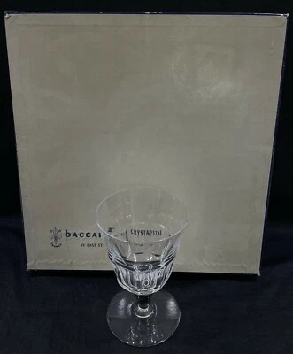 NEW BOX 4x Baccarat France Crystal Bretagne Claret Wine Goblet Glasses 5 1/4"