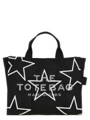 [Marc Jacobs] Marc Jacobs-The Star Canvas Medium Tote Tote Bianco/Nero-Donna OS