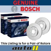 Bosch Rear Brake Rotors fit Porsche Cayenne 9PA 3.6L M55.01 2007 - 2010